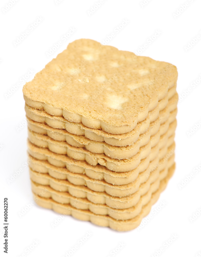 Stack of square cookies Stack of square cookies