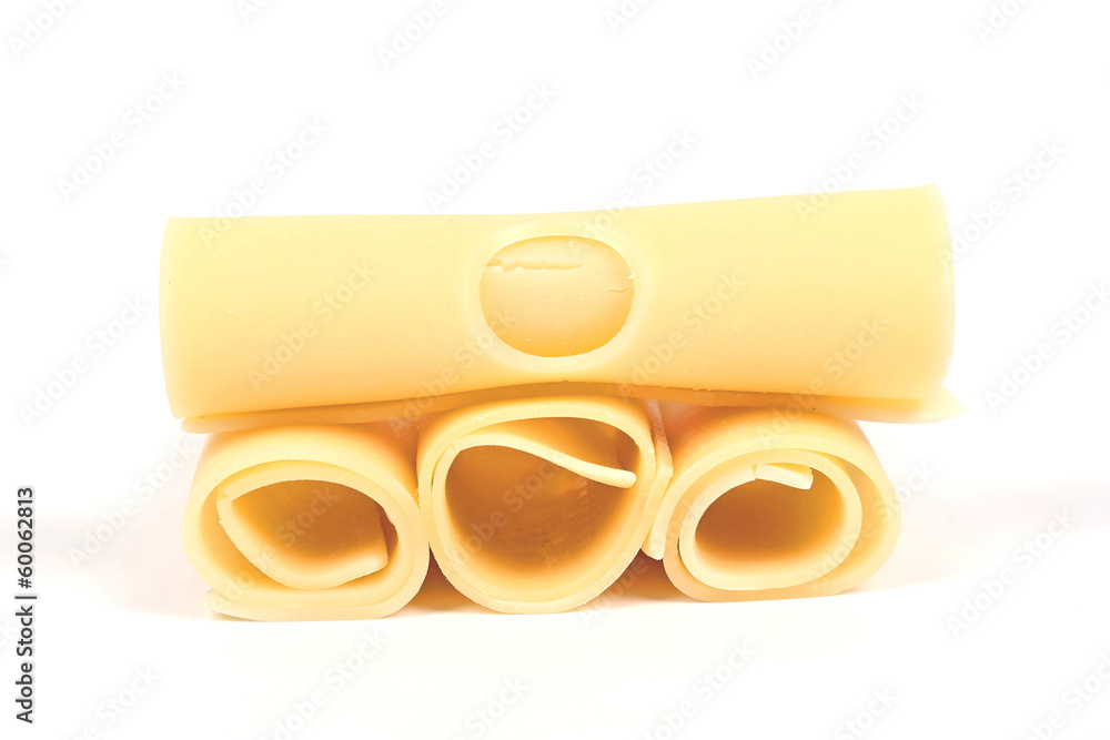 Vier Scheiben Schweizer Käse Vier Scheiben Schweizer Käse