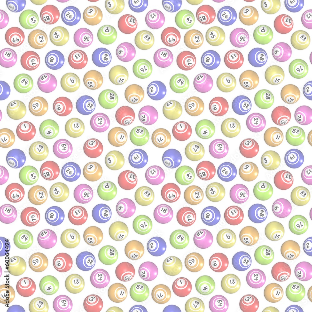 Seamless Bingo Balls background Seamless Bingo Balls background