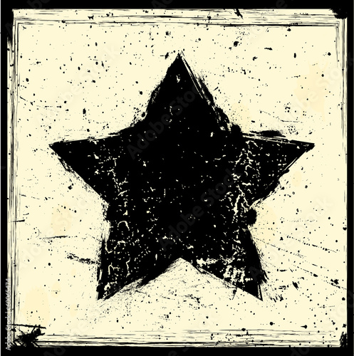 Grunge star background