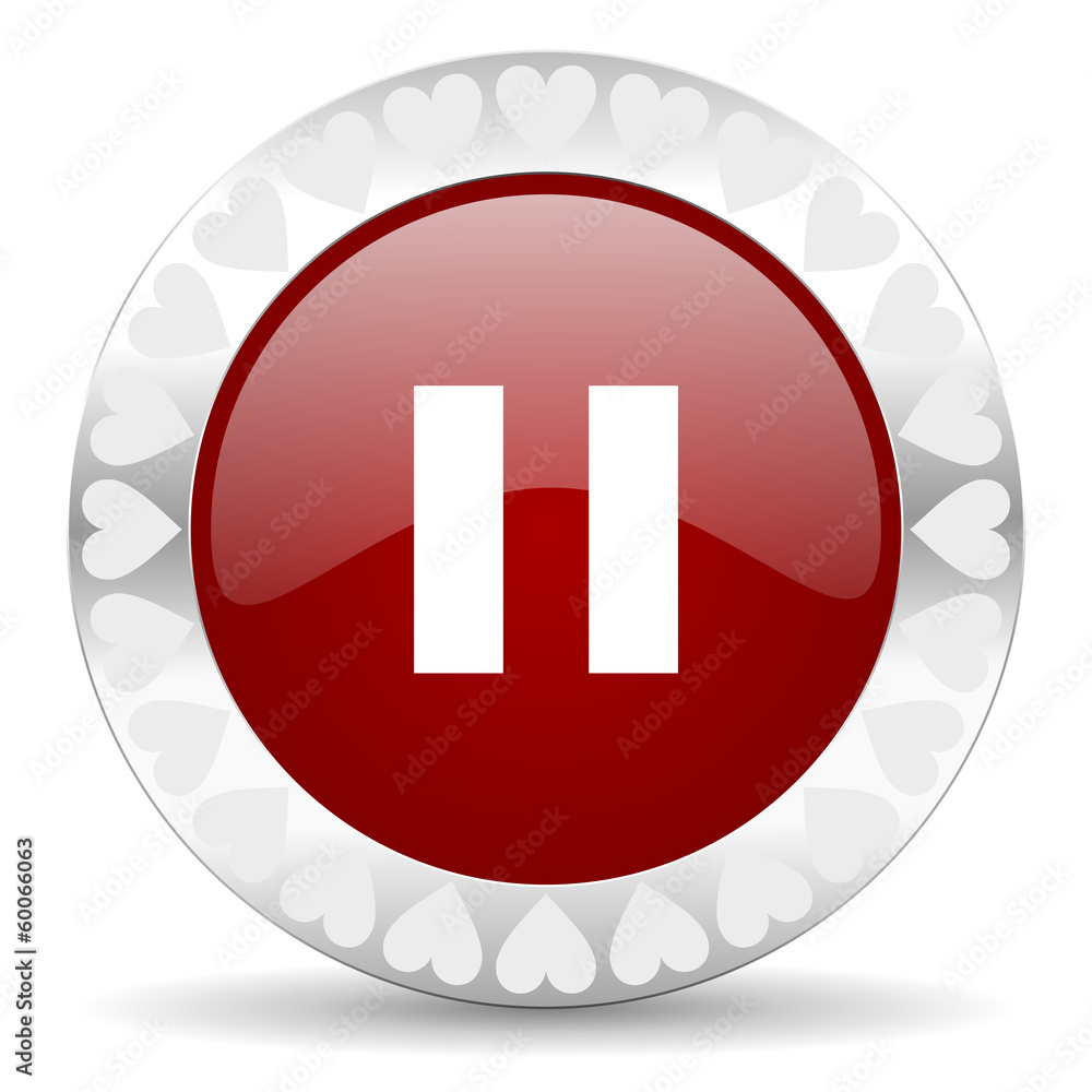 pause valentines day icon pause valentines day icon