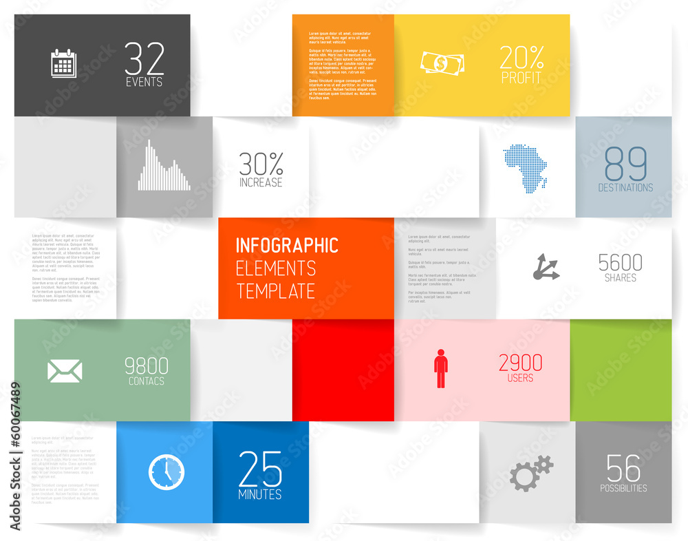 Vector squares background illustration / infographic template Vector squares background illustration / infographic template