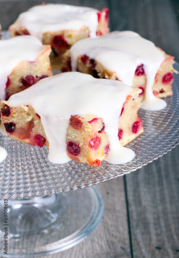 Cranberry cake bars Cranberry cake bars