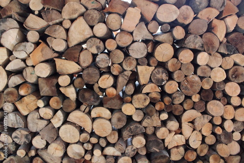 wood log pile