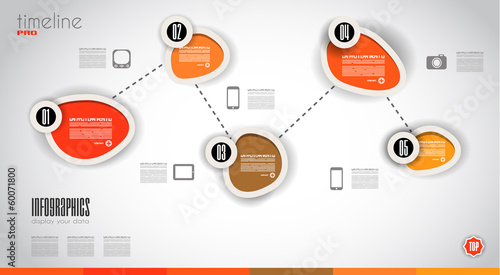 Infographic Design Template with modern flat style