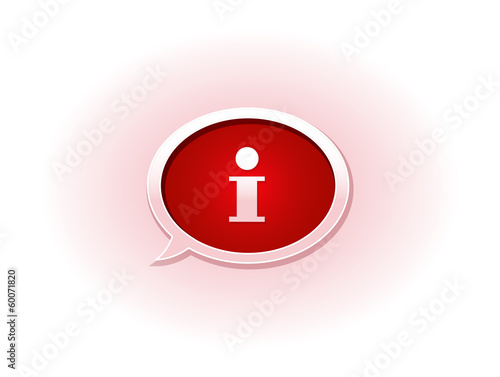 The info glossy bubble