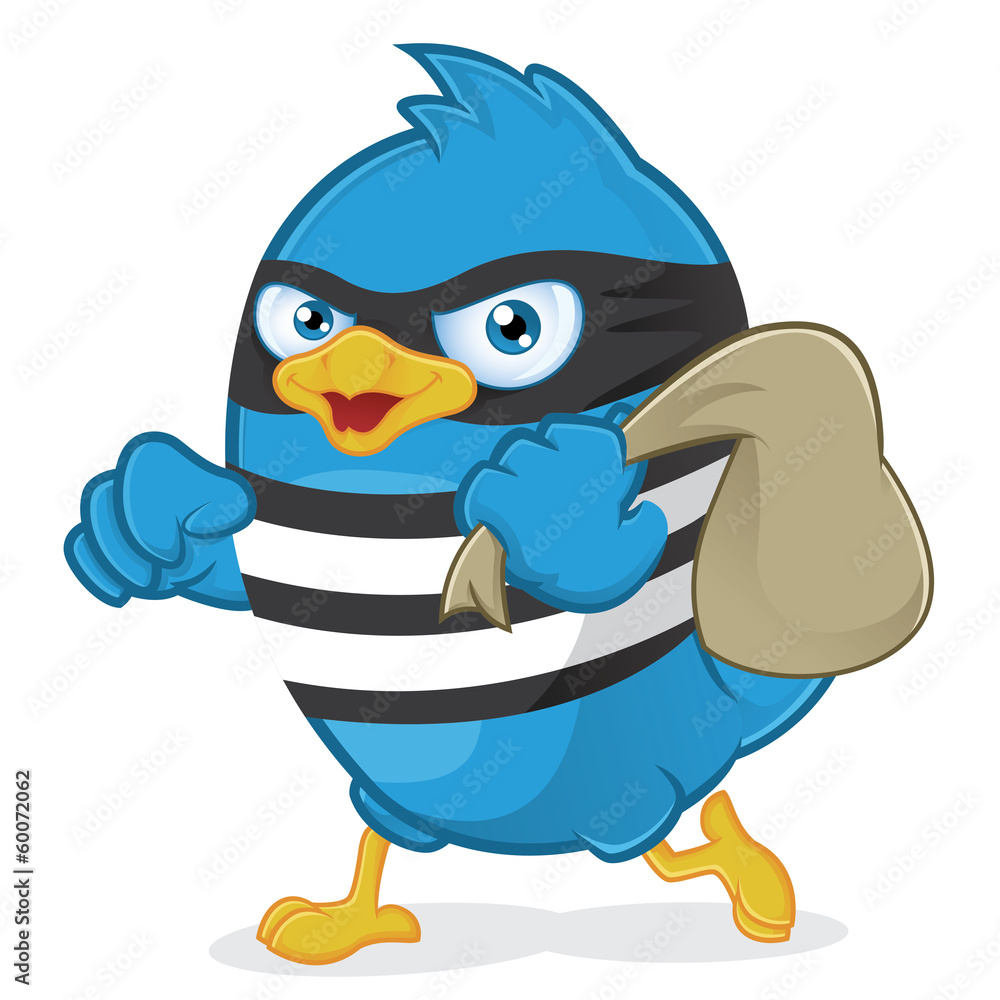 Obraz premium Blue Bird Thief