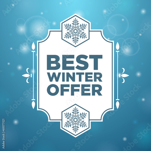 Best winter offer in beautiful frame photo