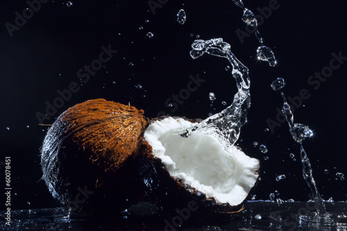 cracked coconut