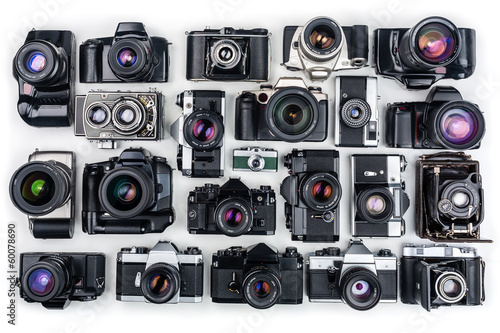 Set of Vintage Film Cameras.