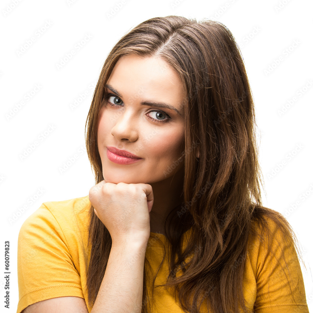 Fototapeta premium young woman isolated portrait