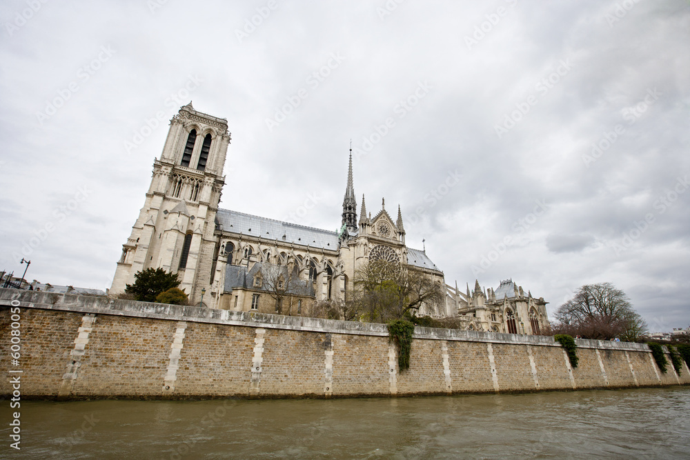 Side View of Notre Dame 