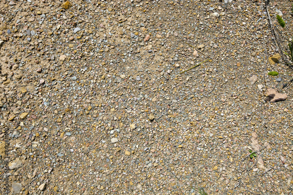 Small stones, gravel, and red dirt Small stones, gravel, and red dirt