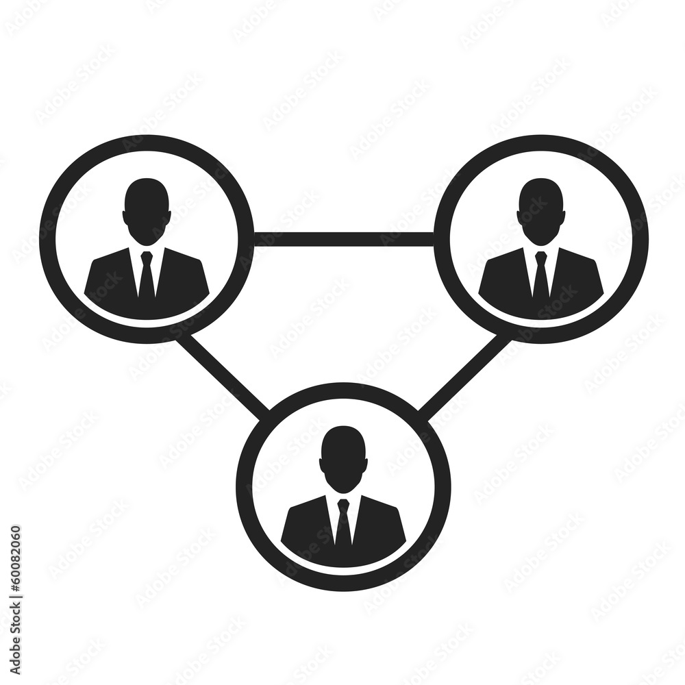 business management and human resource concept icon