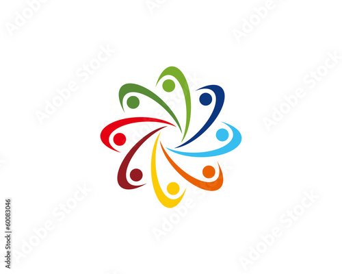 Teamwork unity logo 3