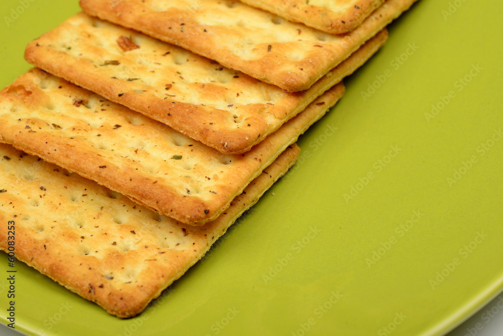 Biscuits On Green Bowl Biscuits On Green Bowl