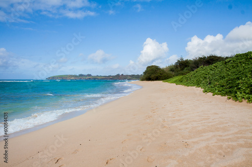 Fototapeta Naklejka Na Ścianę i Meble -  Sandy Beach Kauai Hawaii