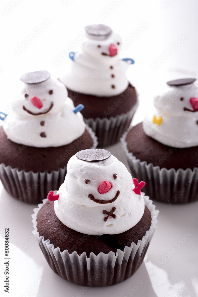 Snowman cupcake Snowman cupcake