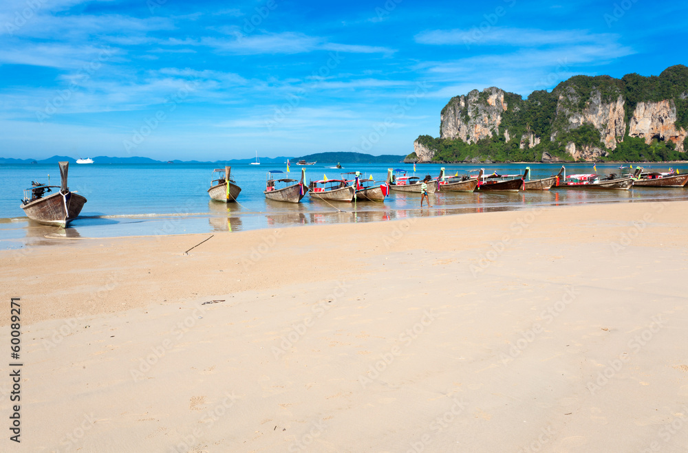 plage de Railay, Krabi, Thaïlande