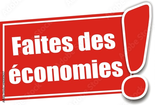 étiquette faites des économies