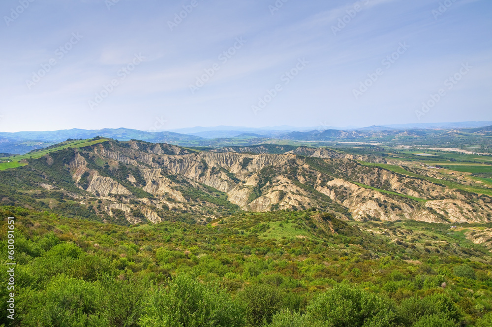 Panoramic view of Tursi. Basilicata. Italy. Panoramic view of Tursi. Basilicata. Italy.