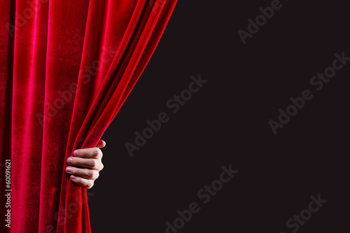 Red curtain