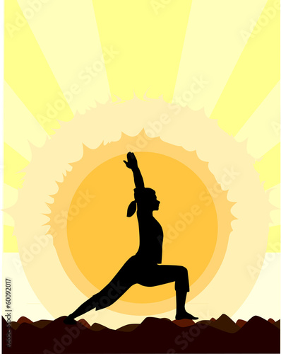 Yoga Warrior Pose