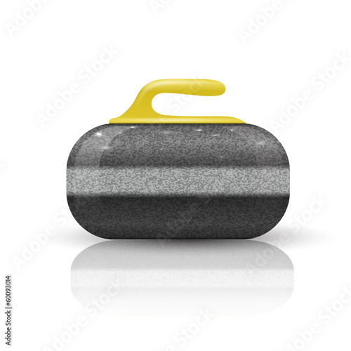 Stone for curling sport game Fototapet