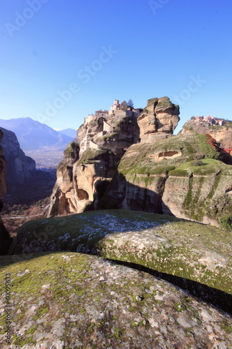 greek orthodox church and monastery on a pinnacle of rock in meteora  © William Richardson