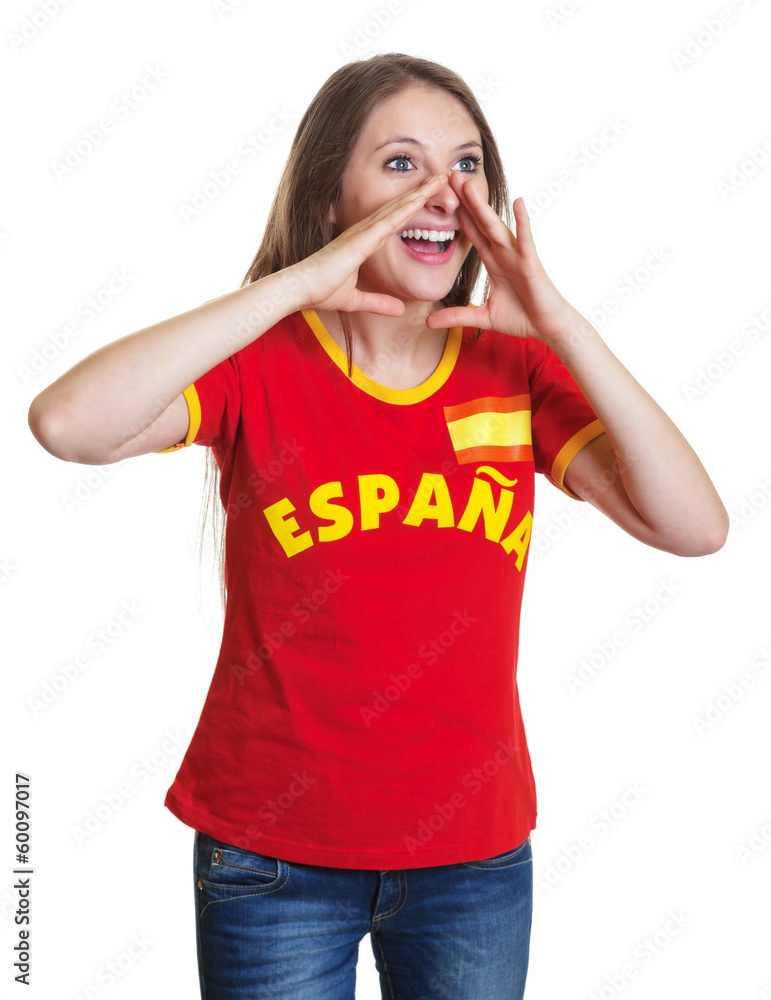 Shouting woman from Spain Shouting woman from Spain
