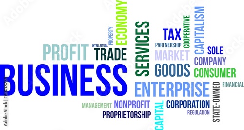 word cloud - business