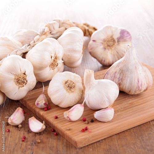 garlic bulb on board