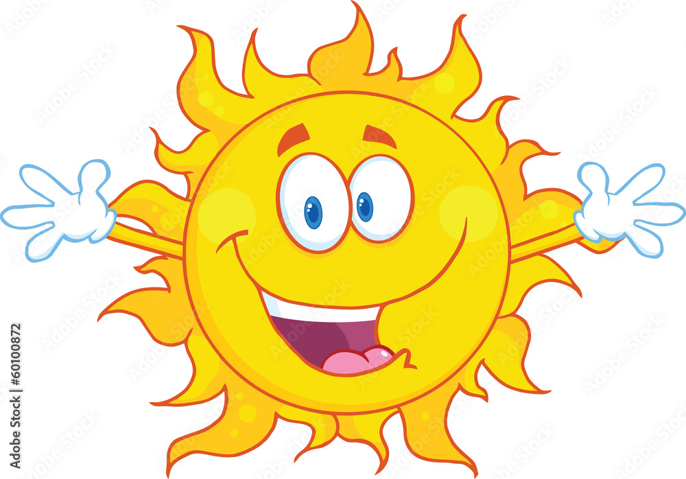 Happy Sun With Welcoming Open Arms Happy Sun With Welcoming Open Arms