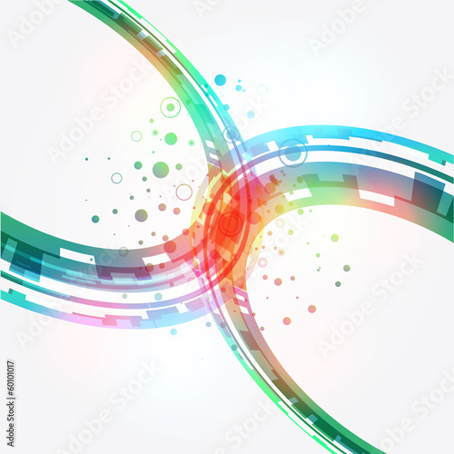 Abstract green background. Vector