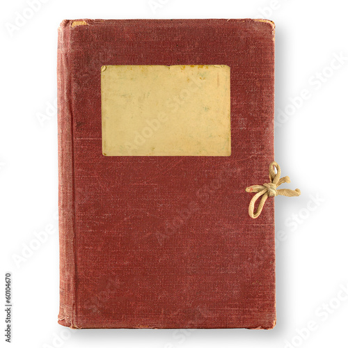 old, brown diary photo