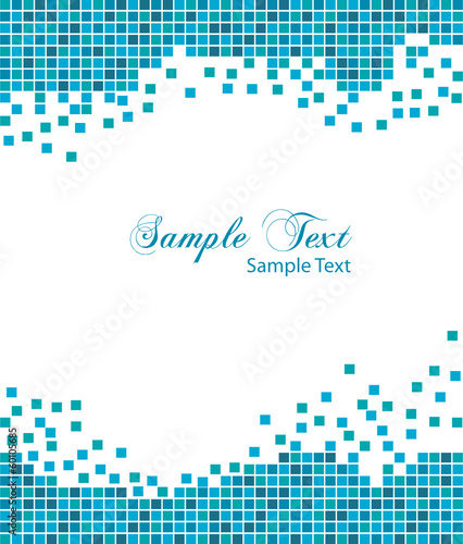 Blue mosaic. Creative background.