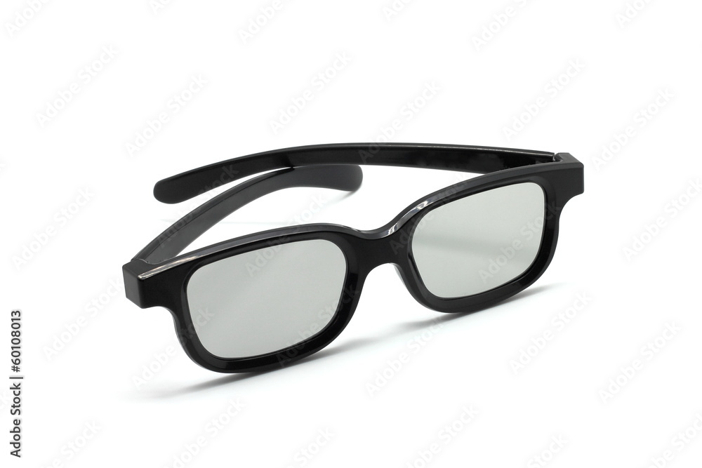3D glasses isolated on white background 3D glasses isolated on white background