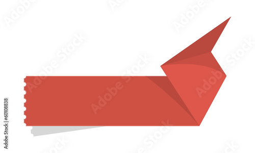 The blank folded tag