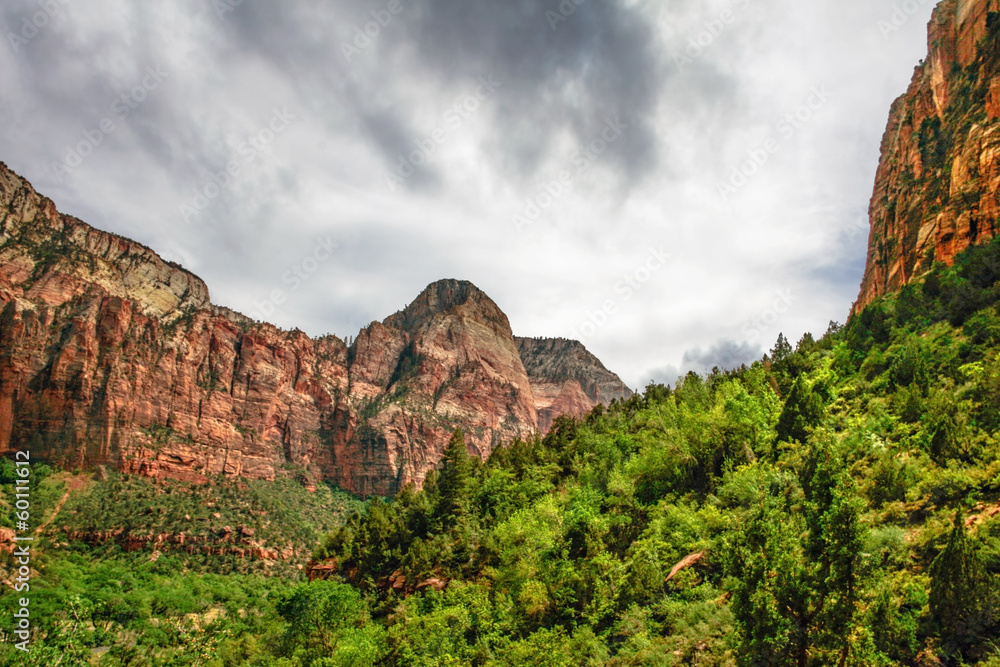 Slopes of Zion canyon