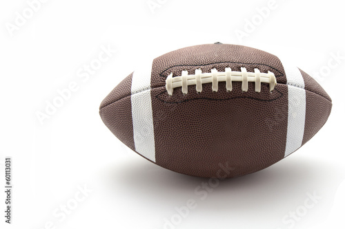 us football ball on white background