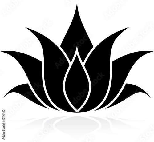 Fototapeta Naklejka Na Ścianę i Meble -  Lotus Silhouette