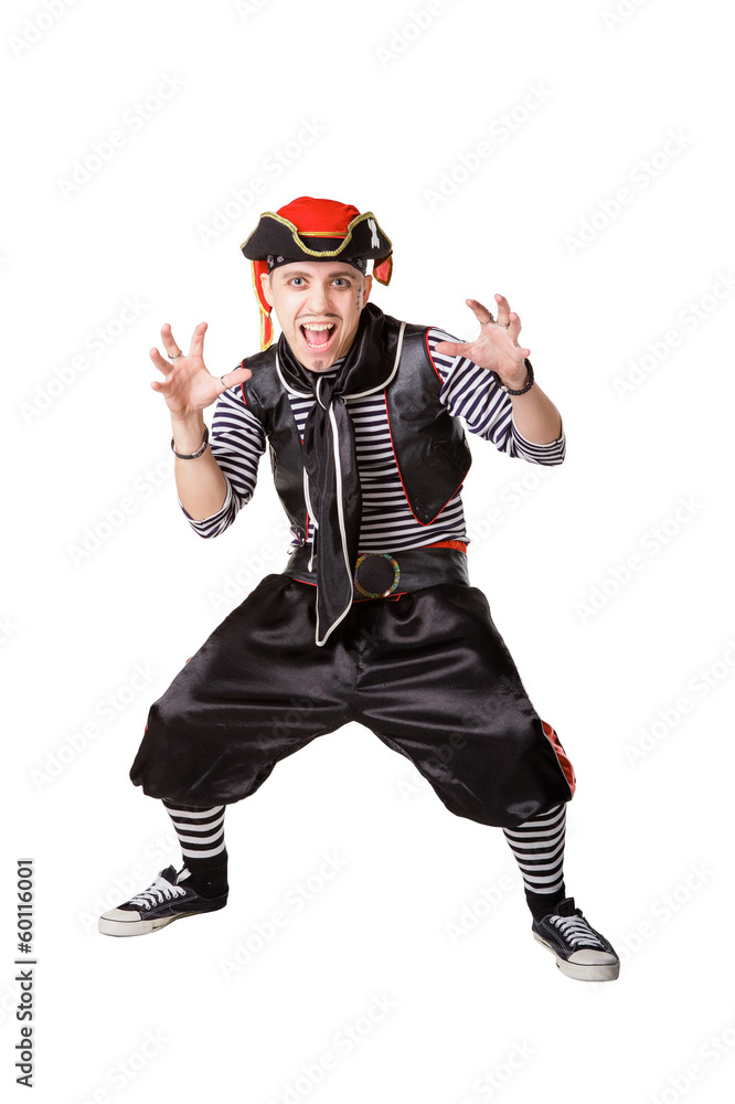 Actors in a suits of the pirates Actors in a suits of the pirates