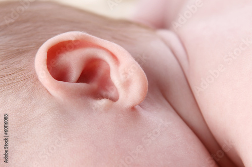 Ohr eines Kleinkindes