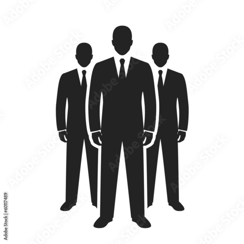 business team leadership concept silhouette icon