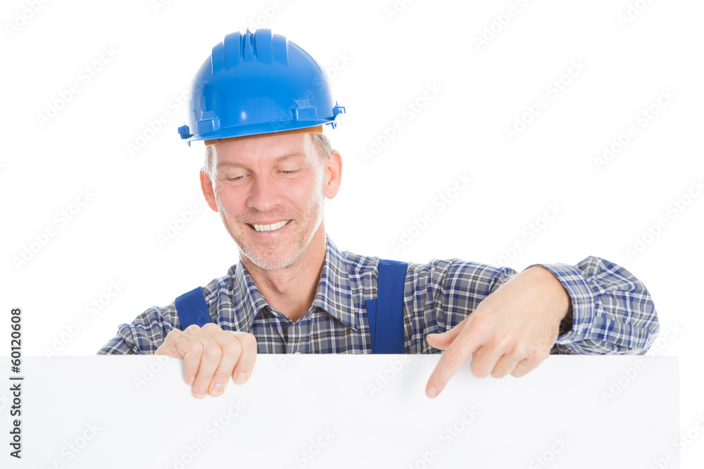 Architect Holding Placard Architect Holding Placard
