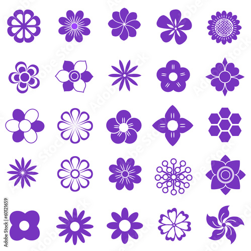 Fototapeta Naklejka Na Ścianę i Meble -  purlpe vector set