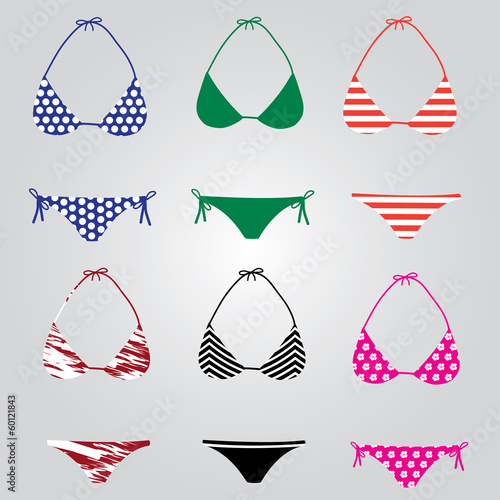 bikini swimsuit collection eps10