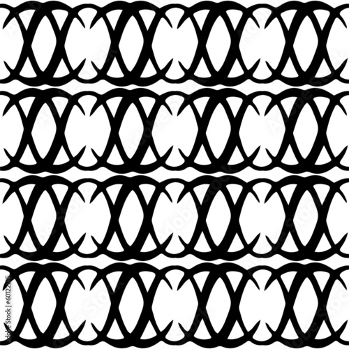 Abstract seamless pattern in black and white