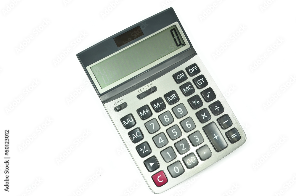 calculator on a white background calculator on a white background