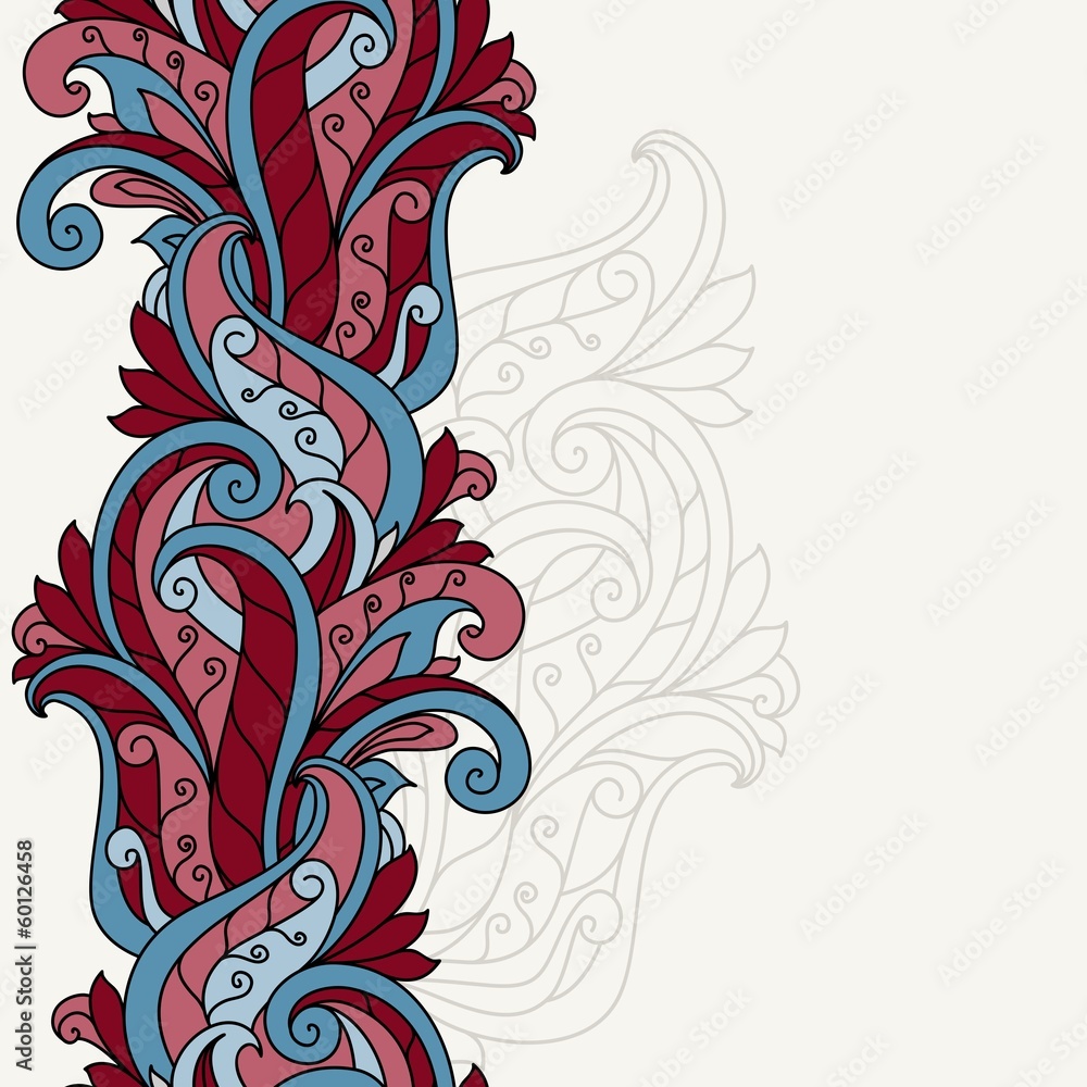 Floral greeting card. Floral greeting card.